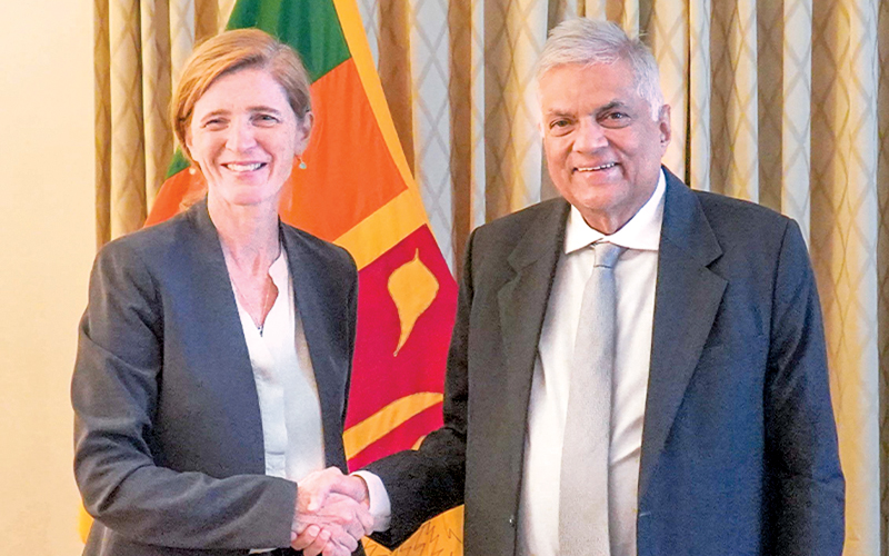 President with USAID Administrator Samantha Power.