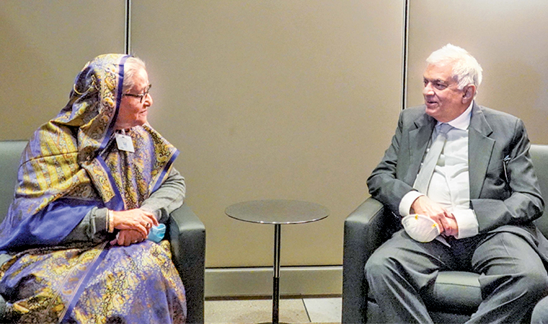 President with Bangladesh Prime Minister Sheikh Hasina.