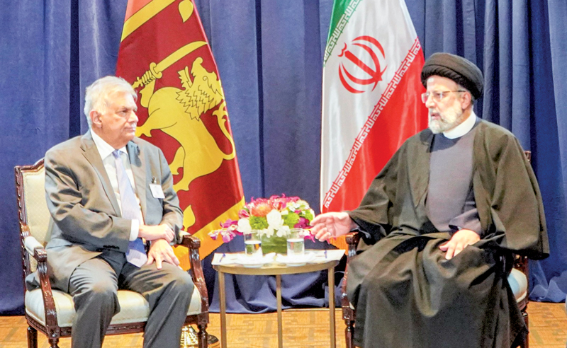 President with Iranian President Ebrahim Raisi.