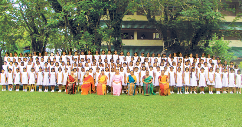 A group of primary section students