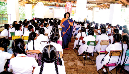 Raising awareness about menstrual health and hygiene among school students