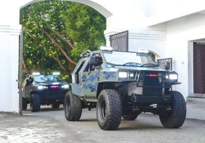 Four-wheel drive vehicles made for the Security Forces