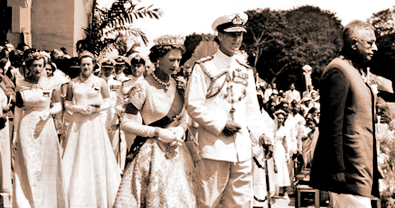 Queen Elizabeth II and the Duke of Edinburgh’s visit to Ceylon in 1954