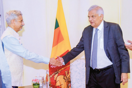 President Wickremesinghe meets Indian Foreign Minister Dr. S. Jaishankar