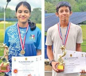 Best Boxer Kalani Herath of Gateway International School/Best Boxer Muhammad Zaid of Zahira College, Colombo