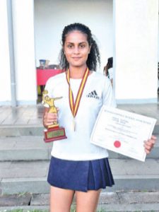 Krishani Dinethra of Flying Birds was adjudged Most Valuable Player in the women’s A Division