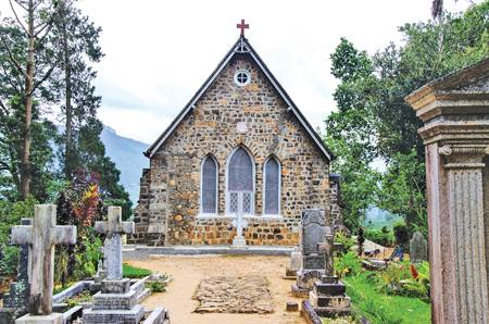 The front view of the Warleigh Church in Dikoya in Norwood near Hatton