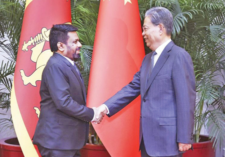 The President with Chinese Prime Minister Li Qiang