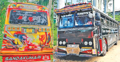 Sanda Kumari – “Moon Queen” (left) and King Ghost (right) are typical ‘Trip’ buses