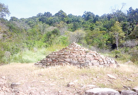 Stupa in Rajagala where Arahant Mahinda’s relics are interred