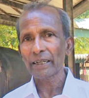 Sumana Banda, a retired elephant keeper