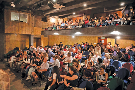 The audience at the Punchi Theatre